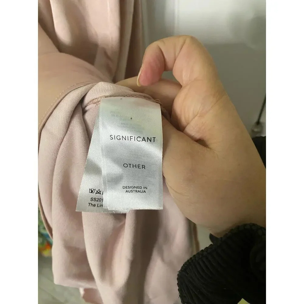 SIGNIFICANT OTHER One Another Asymmetric Hem Cocktail Midi Dress Size 6 - Picture 12 of 16